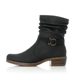 Rieker Damen Stiefeletten tiefschwarz
