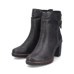 Rieker Damen Stiefeletten schwarzbraun