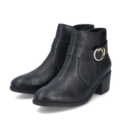 Rieker Damen Stiefeletten mitternachtsschwarz