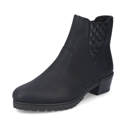 Rieker Damen Stiefeletten tiefschwarz