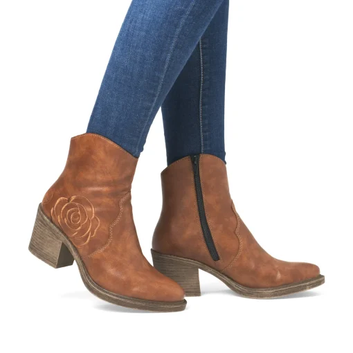 Rieker Damen Stiefeletten nougatbraun