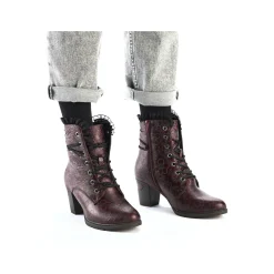 Rieker Damen Stiefeletten bordeaux