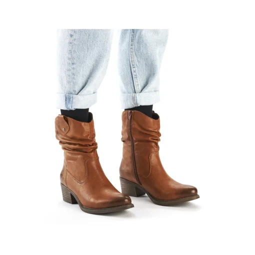Rieker Damen Stiefeletten karamellbraun
