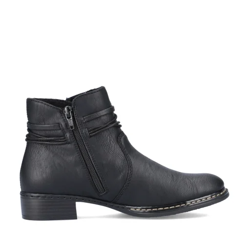 Rieker Damen Stiefeletten tiefschwarz