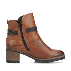 Rieker Damen Stiefeletten kastanienbraun