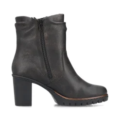 Rieker Damen Stiefeletten schwarzbraun