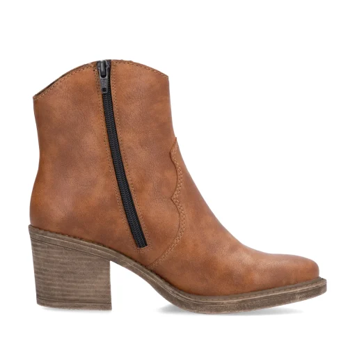 Rieker Damen Stiefeletten nougatbraun