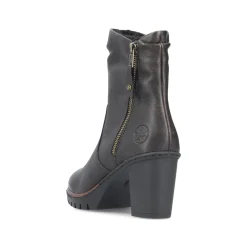 Rieker Damen Stiefeletten schwarzbraun