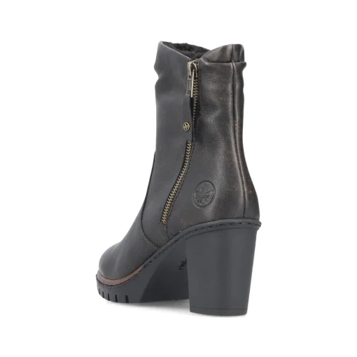 Rieker Damen Stiefeletten schwarzbraun