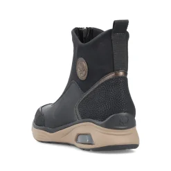 Rieker Damen Stiefeletten stahlschwarz