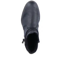 Rieker Damen Stiefeletten tiefschwarz
