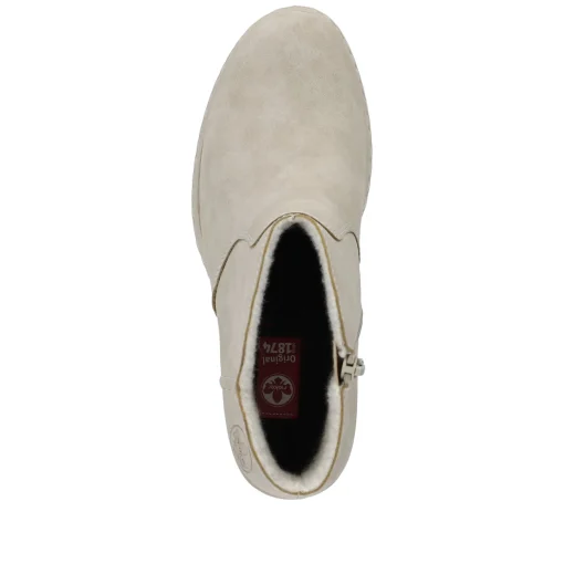 Rieker Damen Stiefeletten hellbeige