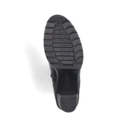 Rieker Damen Stiefeletten schwarzbraun