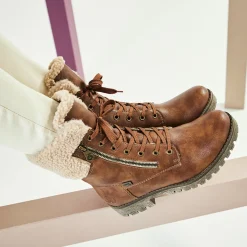 Rieker Damen Stiefeletten nougatbraun