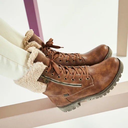 Rieker Damen Stiefeletten nougatbraun
