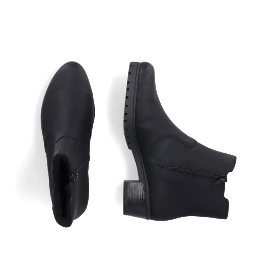 Rieker Damen Stiefeletten tiefschwarz