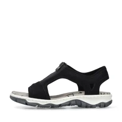 Rieker Damen Trekkingsandalen tiefschwarz