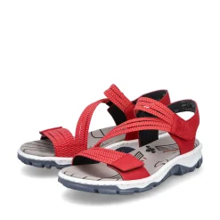 Rieker Damen Trekkingsandalen kirschrot