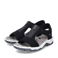 Rieker Damen Trekkingsandalen tiefschwarz