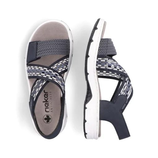Rieker Damen Trekkingsandalen stahlblau