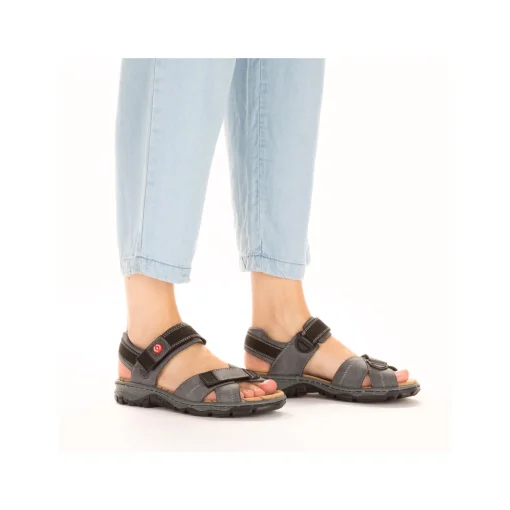Rieker Damen Trekkingsandalen blaugrau