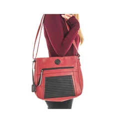 Rieker Handtasche feuerrot-schwarz
