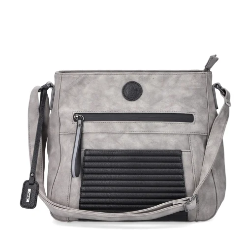 Rieker Handtasche mondgrau-tiefschwarz