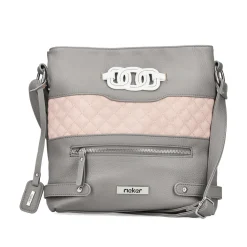 Rieker Handtasche mondgrau-altrosa
