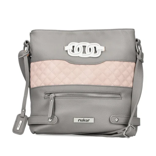 Rieker Handtasche mondgrau-altrosa