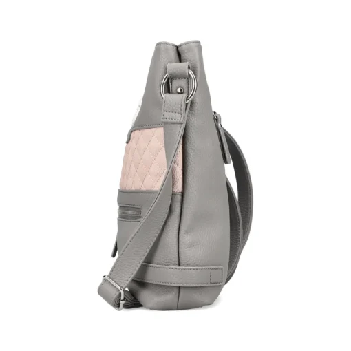 Rieker Handtasche mondgrau-altrosa