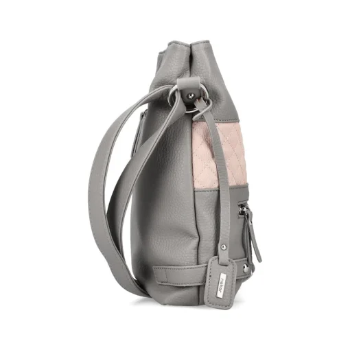 Rieker Handtasche mondgrau-altrosa
