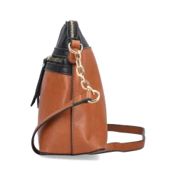 Rieker Handtasche nougatbraun-schwarz