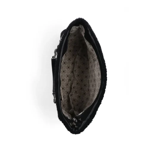 Rieker Handtasche weiß-schwarz-kariert