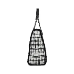 Rieker Handtasche weiß-schwarz-kariert