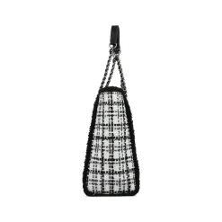 Rieker Handtasche weiß-schwarz-kariert