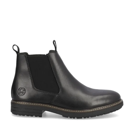 Rieker Herren Chelsea Boots stahlschwarz