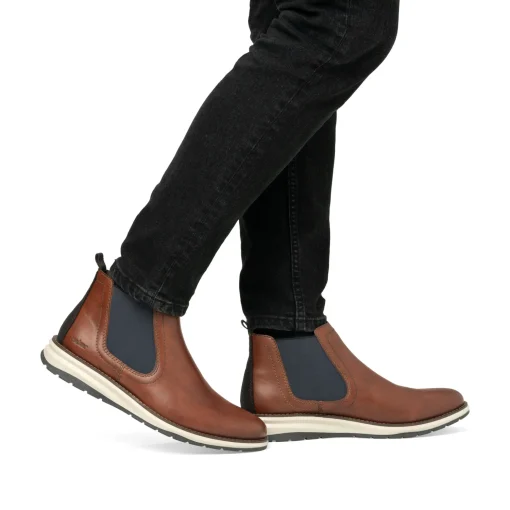 Rieker Herren Chelsea Boots kastanienbraun