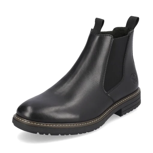 Rieker Herren Chelsea Boots stahlschwarz