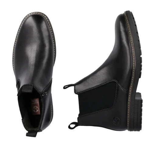 Rieker Herren Chelsea Boots stahlschwarz