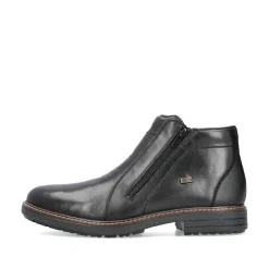 Rieker Herren Kurzstiefel glanzschwarz