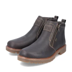 Rieker Herren Kurzstiefel schwarzbraun