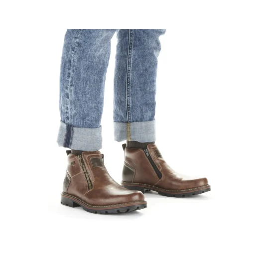 Rieker Herren Kurzstiefel kaffeebraun