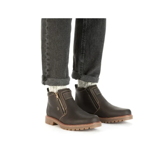Rieker Herren Kurzstiefel schwarzbraun
