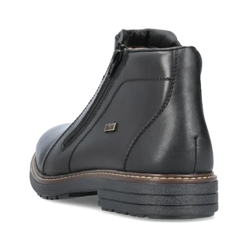 Rieker Herren Kurzstiefel glanzschwarz