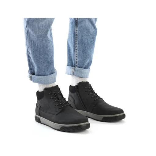 Rieker Herren Kurzstiefel graphitschwarz