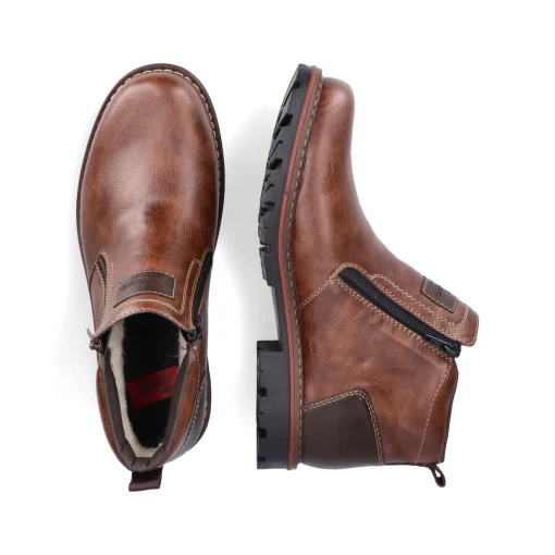 Rieker Herren Kurzstiefel kaffeebraun