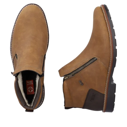 Rieker Herren Kurzstiefel nougatbraun