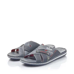 Rieker Herren Pantoletten marineblau