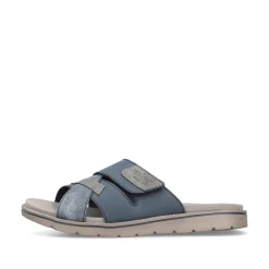 Rieker Herren Pantoletten schieferblau