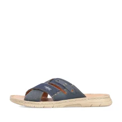 Rieker Herren Pantoletten marineblau